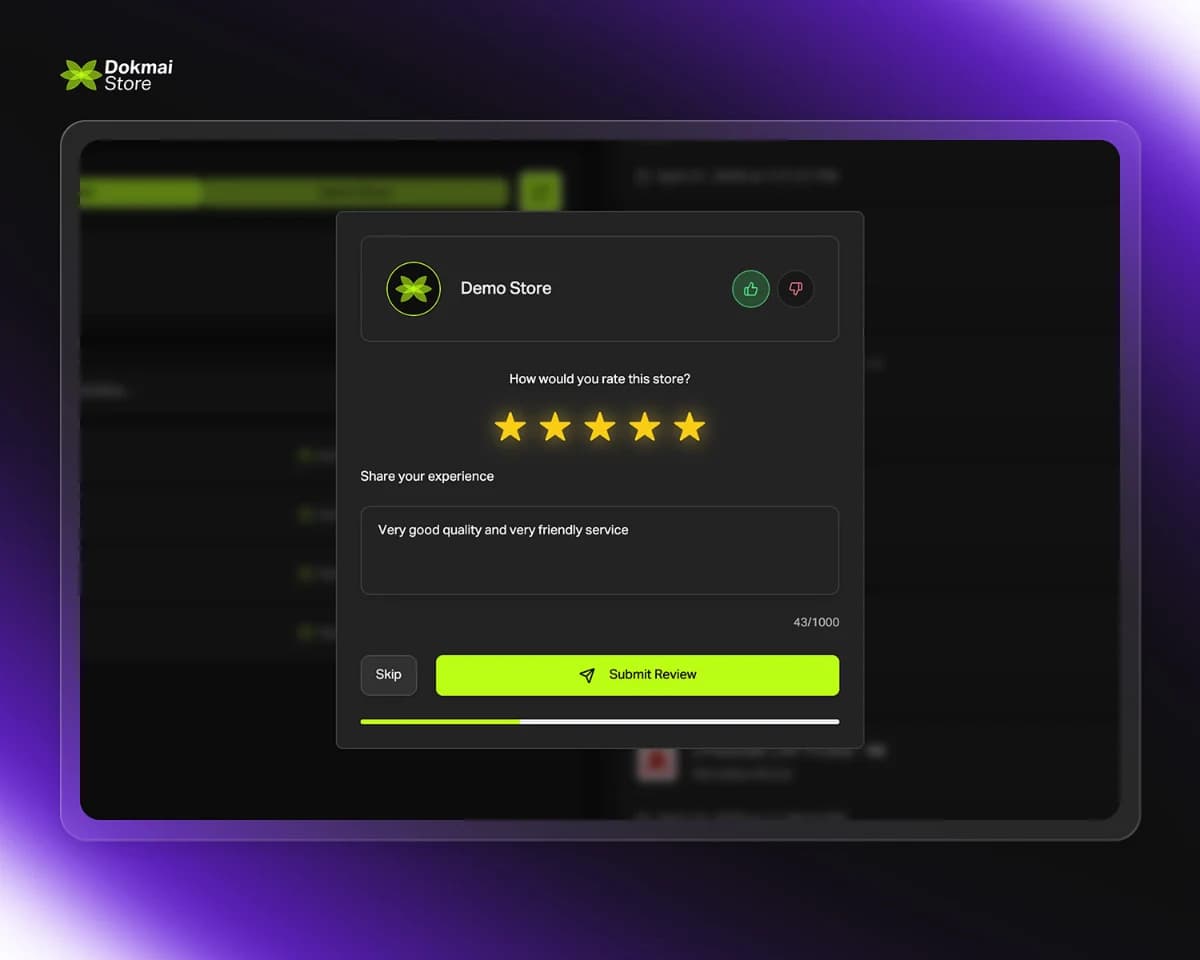 Verified Store Reputation