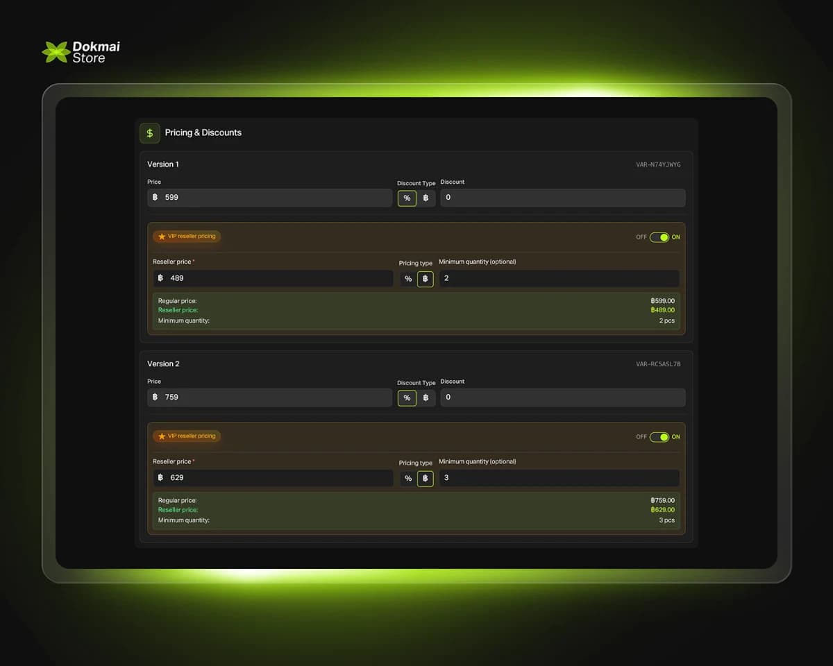 Separate Reseller Configuration